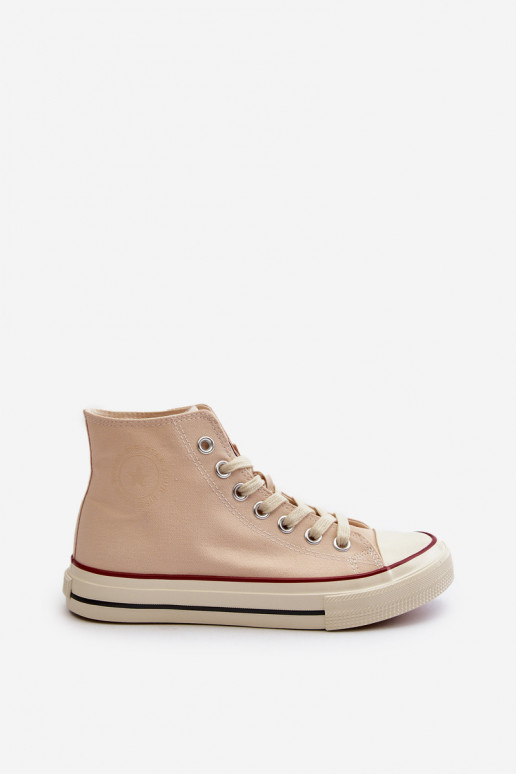 Women's High Top Sneakers Big Star NN274278 Beige Women's High Top Sneakers Big Star NN274278 Beige