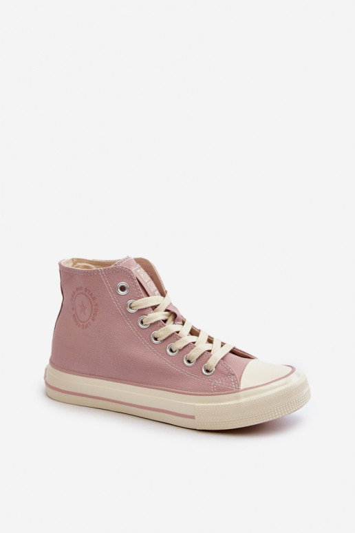Women's High-Top Sneakers Big Star NN274277 Pink Women's High-Top Sneakers Big Star NN274277 Pink
