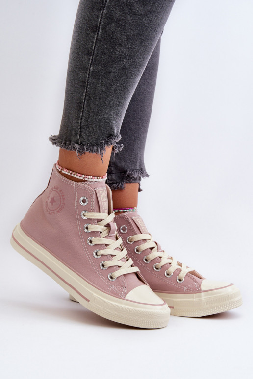 Women's High-Top Sneakers Big Star NN274277 Pink Women's High-Top Sneakers Big Star NN274277 Pink