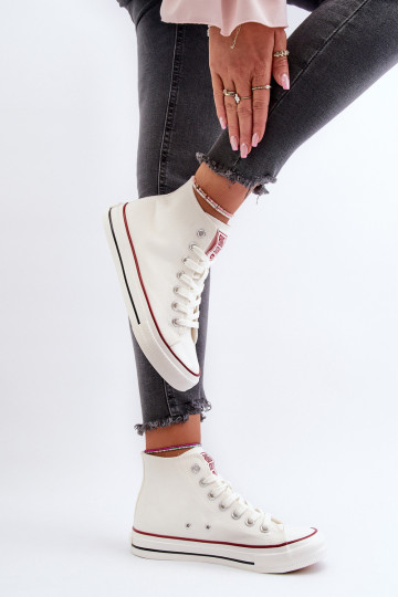 Women's high-top sneakers Big Star NN274276 White 2