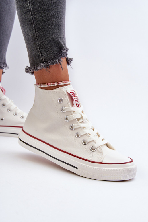 Women's high-top sneakers Big Star NN274276 White