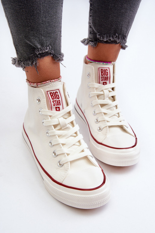 Women's high-top sneakers Big Star NN274276 White