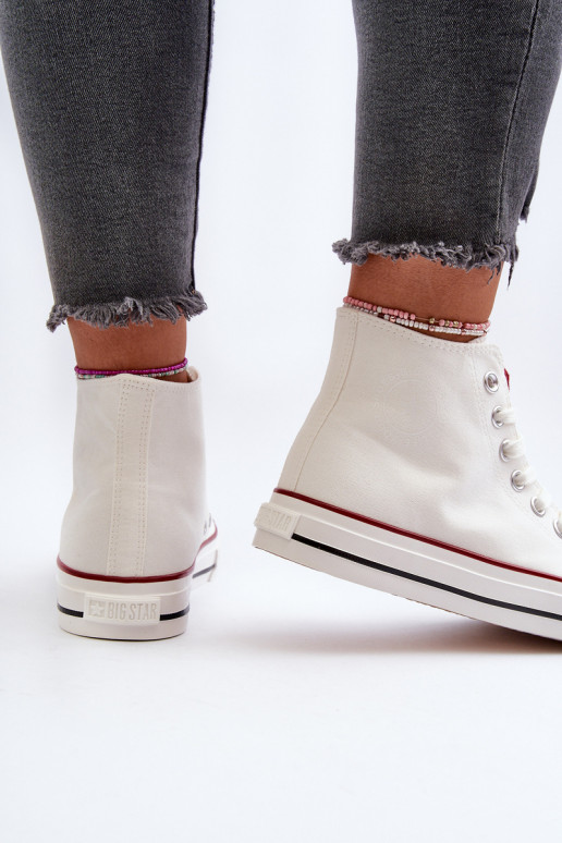 Women's high-top sneakers Big Star NN274276 White