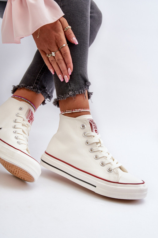 Women's high-top sneakers Big Star NN274276 White