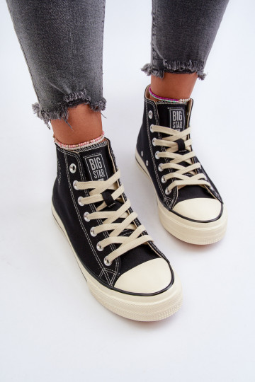 Women's High-Top Sneakers Big Star NN274283 Black 2