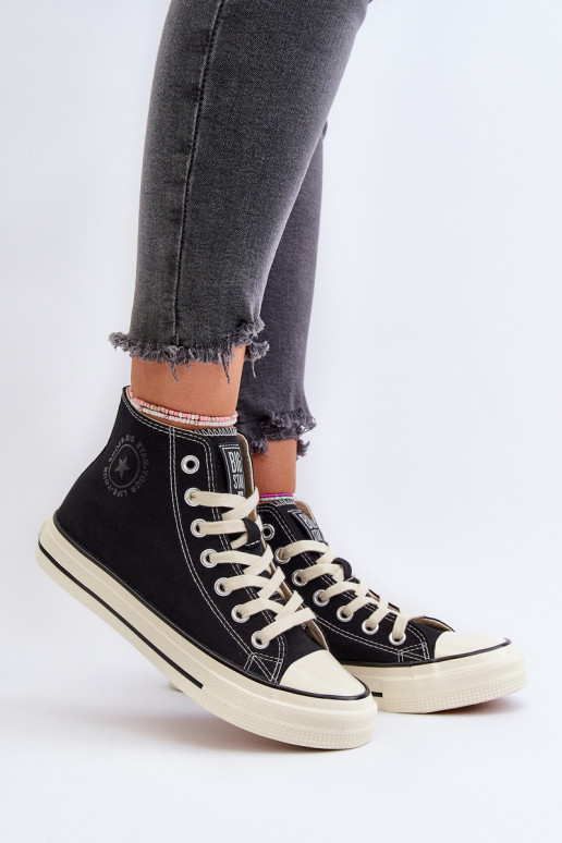 Women's High-Top Sneakers Big Star NN274283 Black