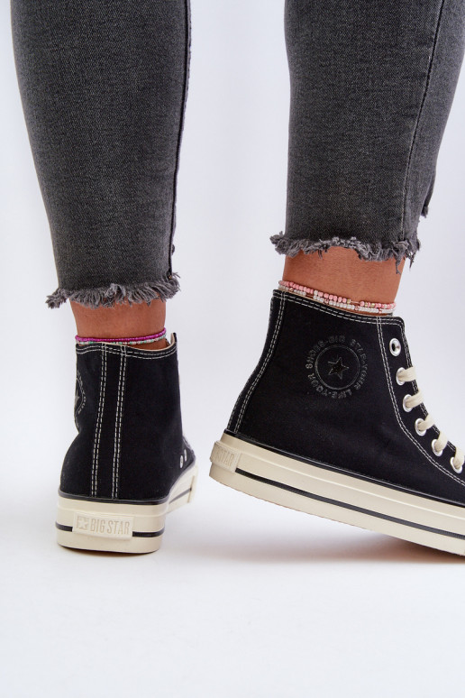 Women's High-Top Sneakers Big Star NN274283 Black