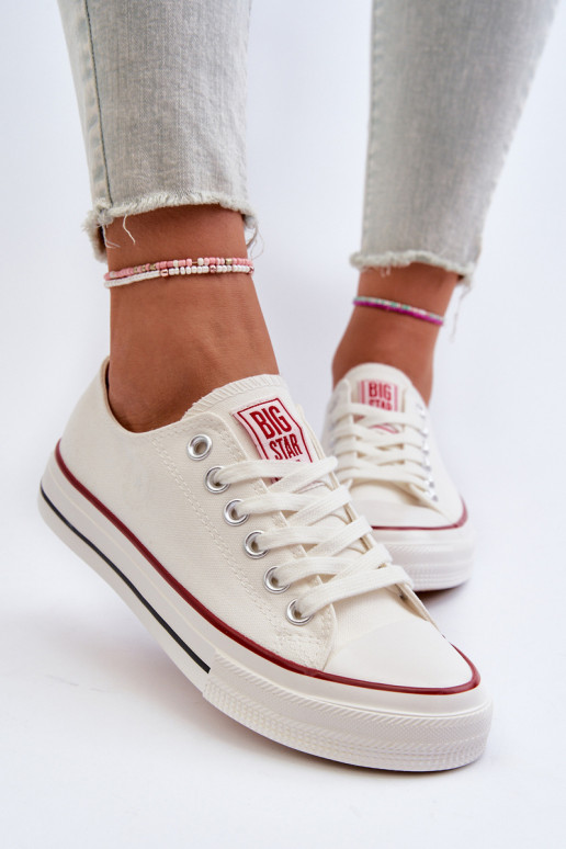 Low Women's Sneakers Big Star NN274274 White Low Women's Sneakers Big Star NN274274 White