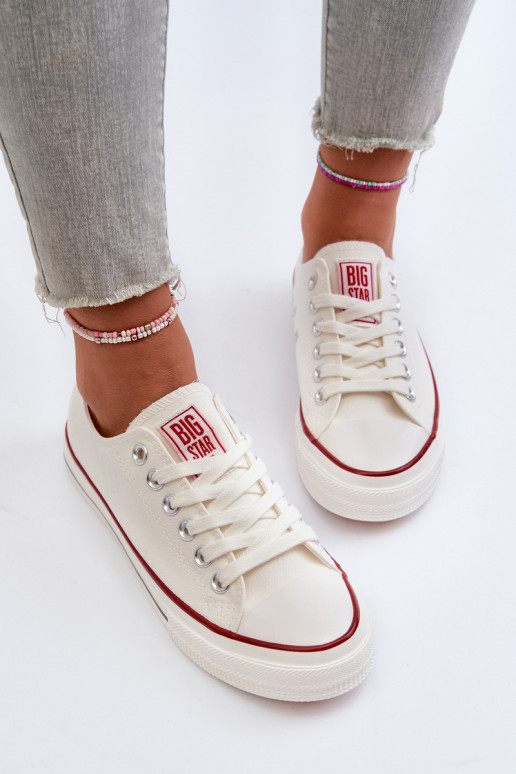 Low Women's Sneakers Big Star NN274274 White Low Women's Sneakers Big Star NN274274 White
