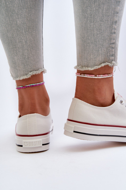 Low Women's Sneakers Big Star NN274274 White Low Women's Sneakers Big Star NN274274 White