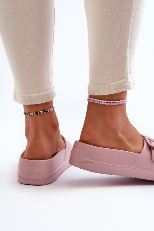 Women's Foam Platform Sandals with Buckle Big Star NN274A663 Pink