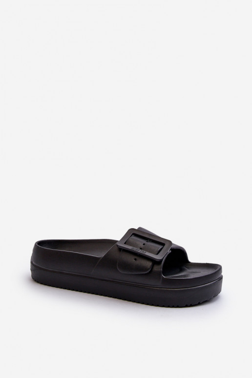Women's Foam Platform Sandals with Buckle Big Star NN274A662 Black