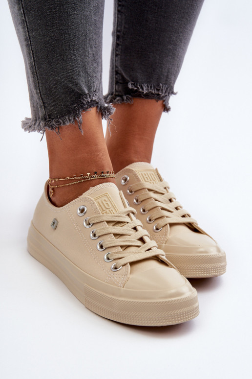 Classic Women's Sneakers Big Star NN274286 Beige