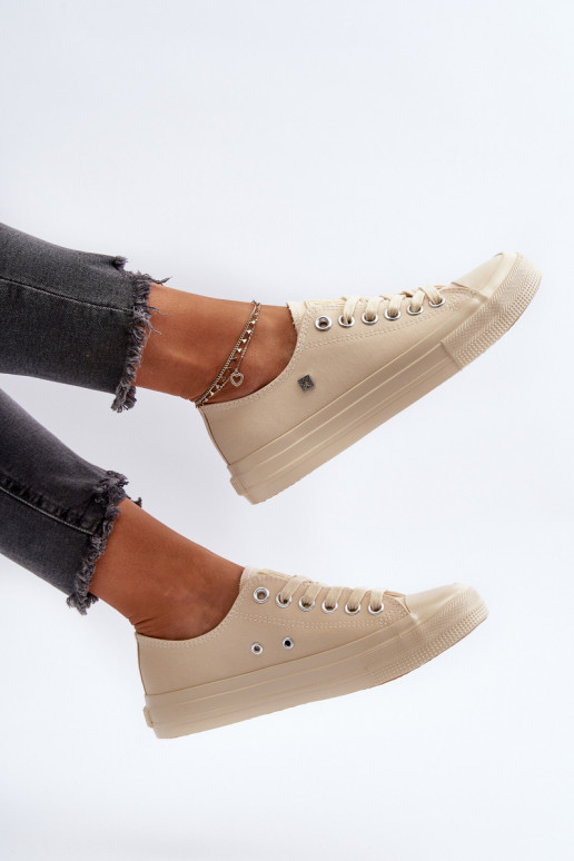 Classic Women's Sneakers Big Star NN274286 Beige