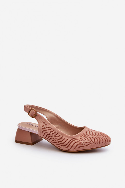 Pink Block Heel Court Shoes Gemifa Pink Block Heel Court Shoes Gemifa