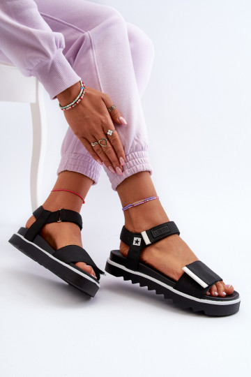 Women's Platform Sandals Big Star NN274778 Black 2