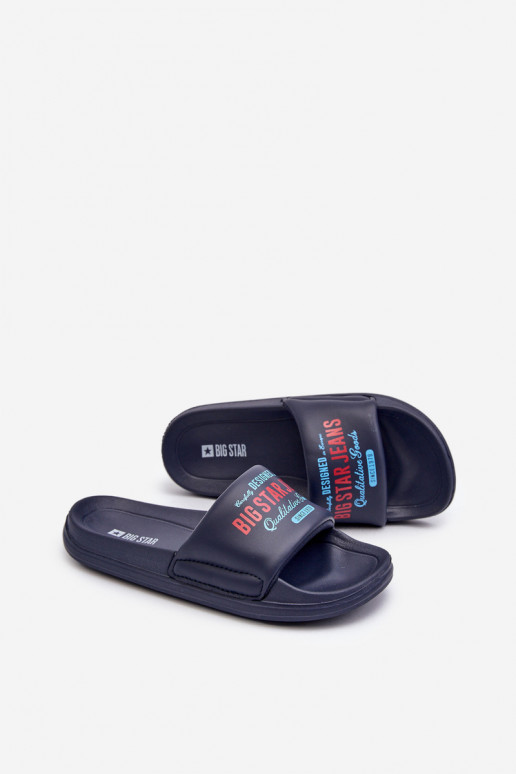 Big Star NN374516 Navy Children's Foam Flip Flops