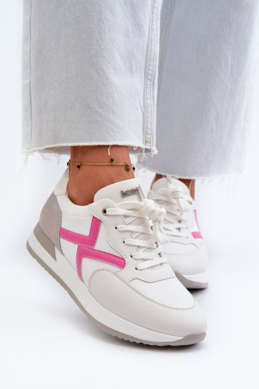 Women's Platform Sneakers INBLU IN000362 White Women's Platform Sneakers INBLU IN000362 White