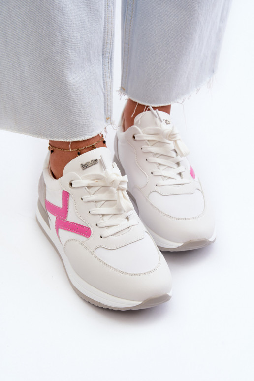 Women's Platform Sneakers INBLU IN000362 White Women's Platform Sneakers INBLU IN000362 White