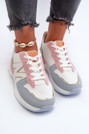 Sneakersy Damskie Z Eko Skóry Multikolor Kaimans 2