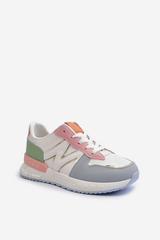Sneakersy Damskie Z Eko Skóry Multikolor Kaimans