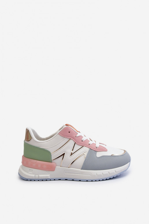 Sneakersy Damskie Z Eko Skóry Multikolor Kaimans