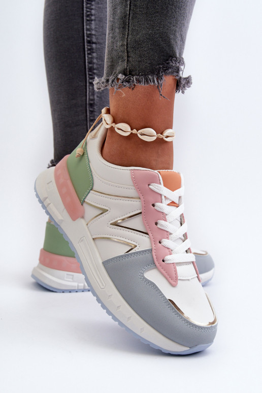 Women's Sneakers Made of Eco Leather Multicolor Kaimans