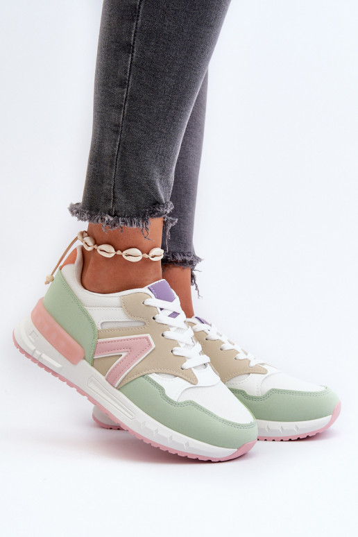 Women's sneakers made of eco leather in multicolor Vinelli Women's sneakers made of eco leather in multicolor Vinelli