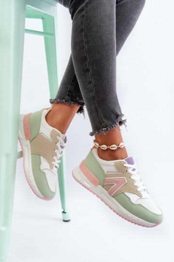 Women's sneakers made of eco leather in multicolor Vinelli 2