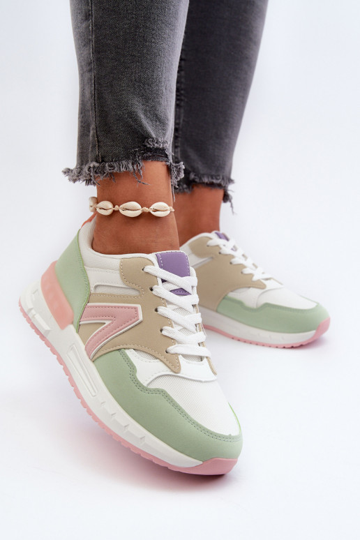 Sneakersy Damskie Z Eko Skóry Multikolor Vinelli