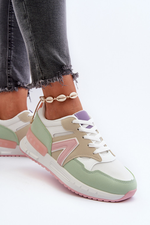 Women's sneakers made of eco leather in multicolor Vinelli Women's sneakers made of eco leather in multicolor Vinelli