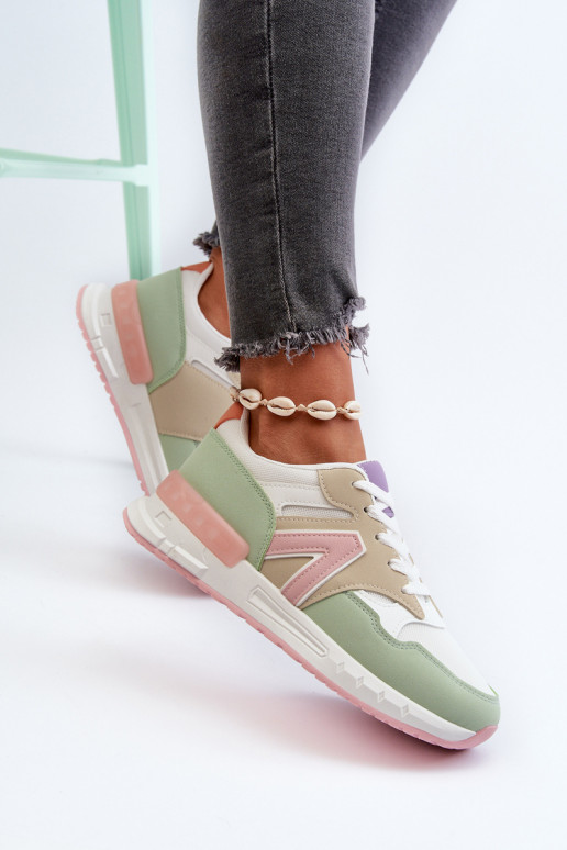 Women's sneakers made of eco leather in multicolor Vinelli Women's sneakers made of eco leather in multicolor Vinelli