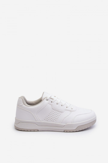 Sneakersy Męskie Z Eko Skóry Białe Radikalle 2