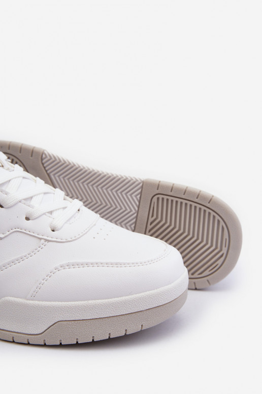 Sneakersy Męskie Z Eko Skóry Białe Radikalle