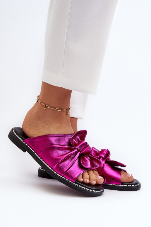 Women's Flat Sandals with Cutouts Fuchsia Fiviama Women's Flat Sandals with Cutouts Fuchsia Fiviama