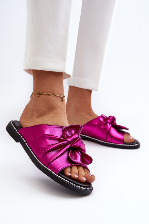 Women's Flat Sandals with Cutouts Fuchsia Fiviama Women's Flat Sandals with Cutouts Fuchsia Fiviama