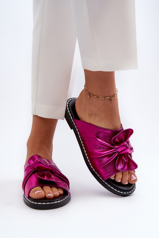 Women's Flat Sandals with Cutouts Fuchsia Fiviama Women's Flat Sandals with Cutouts Fuchsia Fiviama