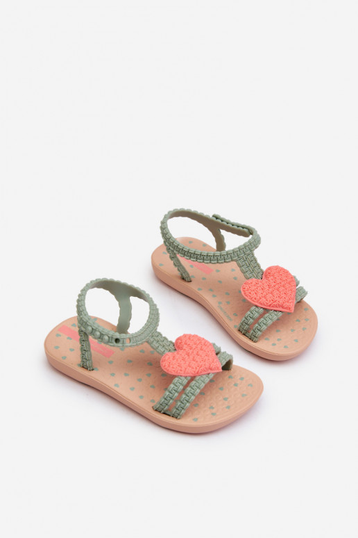 Children's Sandals with Heart 81997 Ipanema My First Baby Green