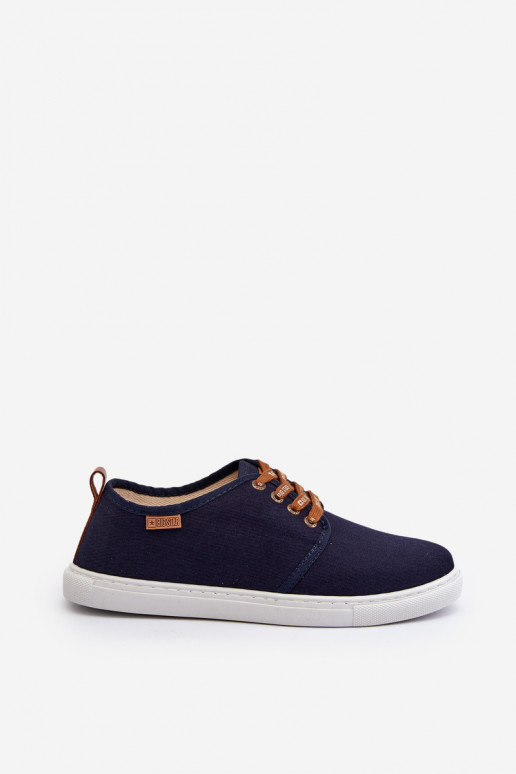 Men's Sneakers Trainers Big Star NN176002 Memory Foam System Navy Men's Sneakers Trainers Big Star NN176002 Memory Foam System Navy