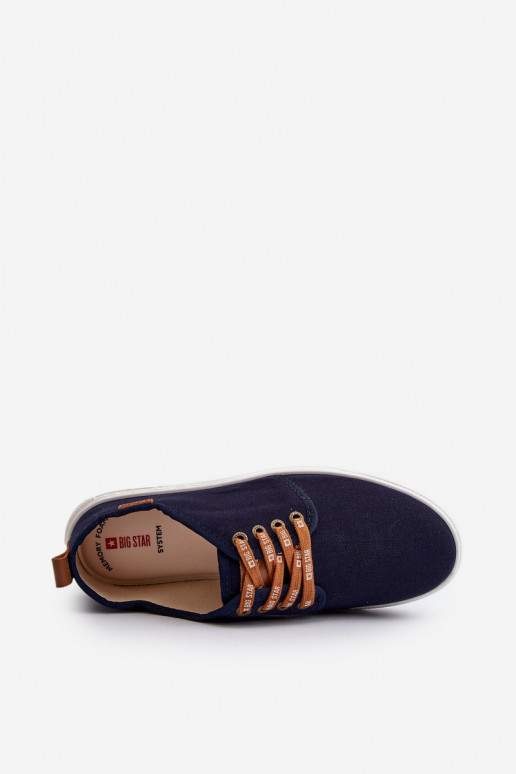 Men's Sneakers Trainers Big Star NN176002 Memory Foam System Navy Men's Sneakers Trainers Big Star NN176002 Memory Foam System Navy