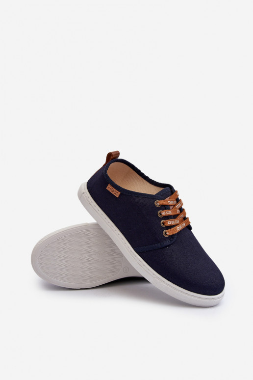 Men's Sneakers Trainers Big Star NN176002 Memory Foam System Navy Men's Sneakers Trainers Big Star NN176002 Memory Foam System Navy