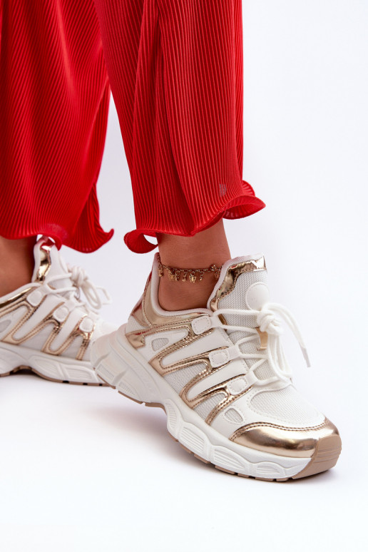 Women's sneakers on chunky sole white Ellerai