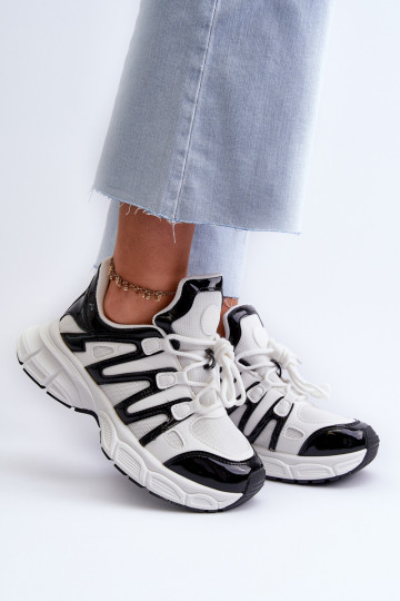 Women's sneakers on chunky sole white Ellerai 2