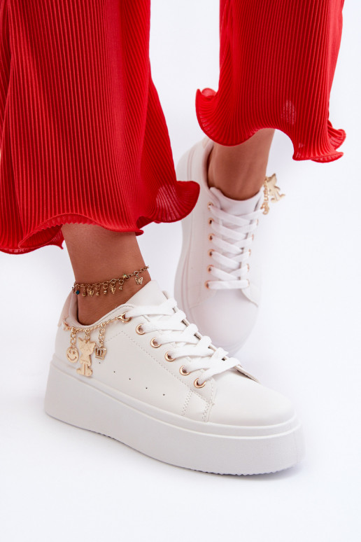 Women's Sneakers with Decoration White Celedria
