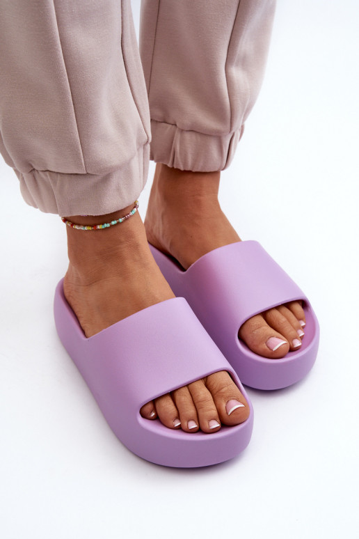 Women's Thick Sole Beige Slides Oreithano