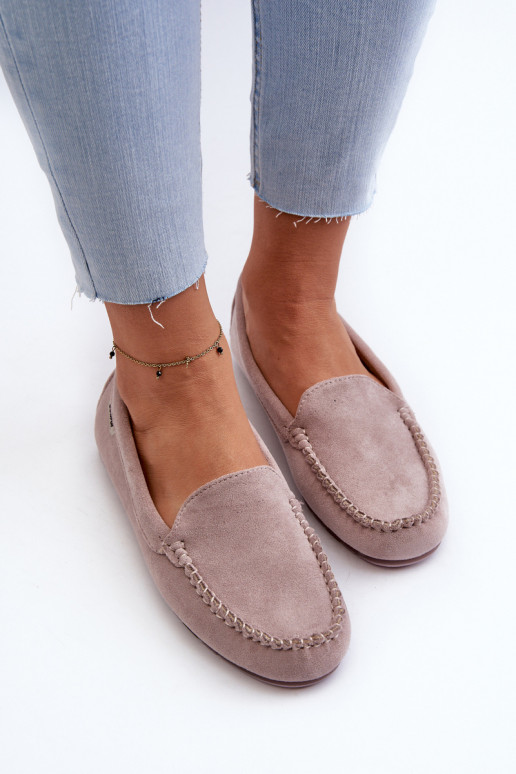 Women's Eco Suede Moccasins, Purple Amrutia
