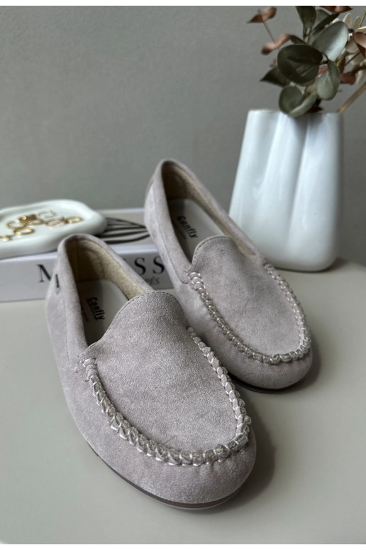 Women's Eco Suede Moccasins, Purple Amrutia