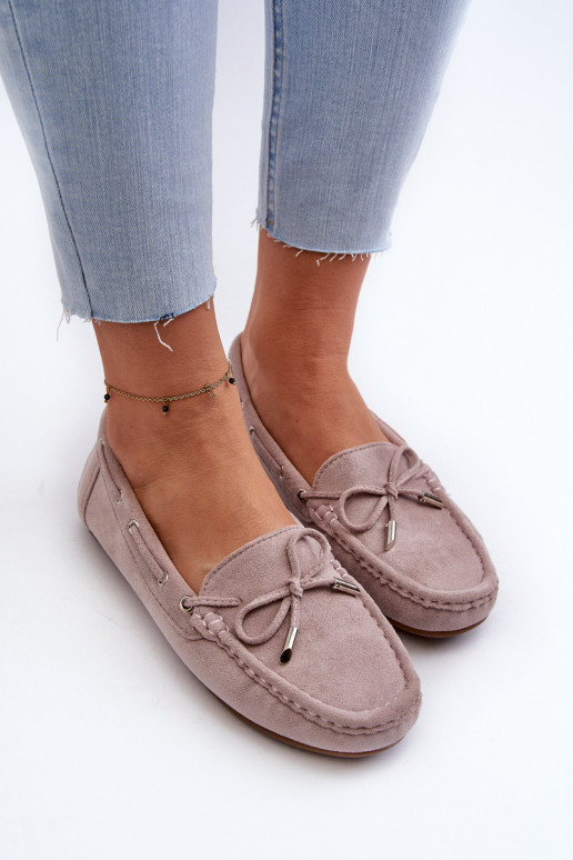 Women's Suede Moccasins Purple Si Passione Women's Suede Moccasins Purple Si Passione