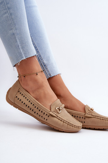 Women's Black Lattice Loafers Rasirna 2