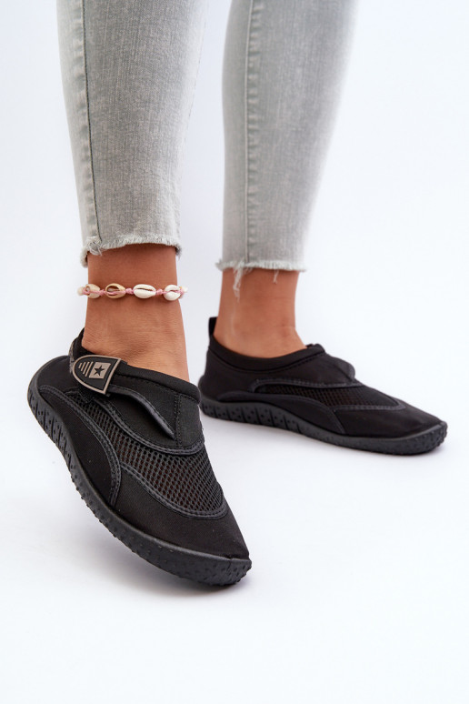 Women's Water Shoes Black Big Star NN274A805 Women's Water Shoes Black Big Star NN274A805